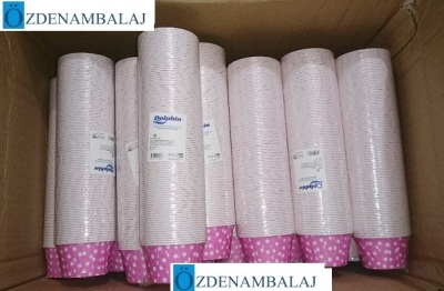 KÂĞIT MÜFFİN KEK KAPSÜLÜ PEMBE PUANTİYELİ 100'LÜ 36 PAKET