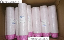 KÂĞIT MÜFFİN KEK KAPSÜLÜ PEMBE PUANTİYELİ 100'LÜ 36 PAKET - Thumbnail