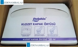 DOLPHİN KÂĞIT KLOZET KAPAK ÖRTÜSÜ 250'Lİ - Thumbnail