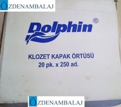 DOLPHİN KÂĞIT KLOZET KAPAK ÖRTÜSÜ 250'Lİ - Thumbnail