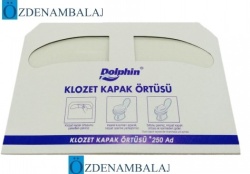 DOLPHİN KÂĞIT KLOZET KAPAK ÖRTÜSÜ 250'Lİ - Thumbnail