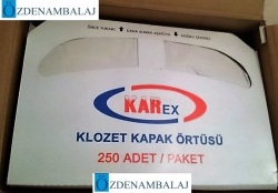 KAREX KÂĞIT KLOZET KAPAK ÖRTÜSÜ 250'Lİ - Thumbnail