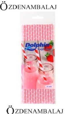 DOLPHİN KÂĞIT PİPET PEMBE PUANTİYELİ