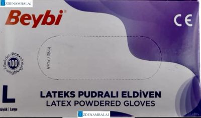 BEYBİ LATEKS PUDRALI MUAYENE ELDİVENİ ( L ) LARGE