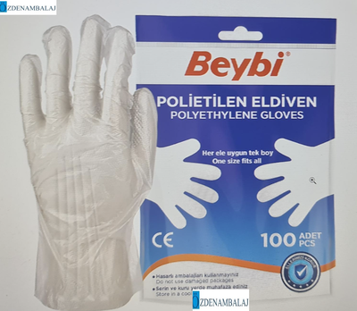 BEYBİ PET (POLİETİLEN) ELDİVEN 100’LÜK POŞET