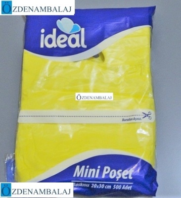 İDEAL BLOK POŞET KARIŞIK RENKLİ 20*30 CM 500'LÜ