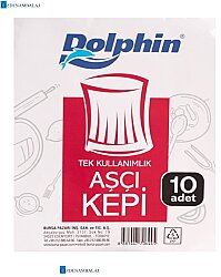 DOLPHİN AŞÇI KEPİ 10 ADET - 1
