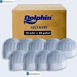 DOLPHİN AŞÇI KEPİ 10 ADET - 2
