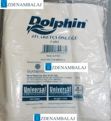 DOLPHİN BEZ ( TELA ) ZİYARETÇİ ÖNLÜK 4 ÇITÇITLI