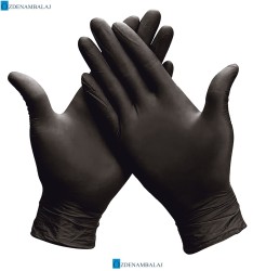 DOLPHİN - ​DOLPHİN ÇOK AMAÇLI SİYAH NİTRİL ELDİVEN (M) (Gıdaya Uygun)