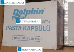 DOLPHİN İTHAL PASTA KAPSÜLÜ BEYAZ 6*12 = 72 PAKET - Thumbnail