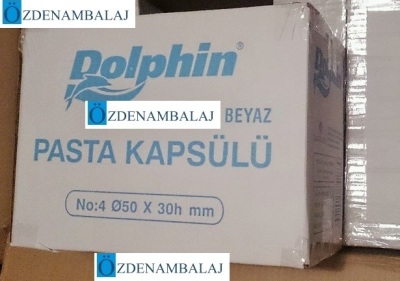 DOLPHİN İTHAL PASTA KAPSÜLÜ BEYAZ 6*12 = 72 PAKET