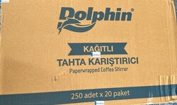 DOLPH KÂĞITLI TAHTA KARIŞTIRICI 11 CM 250'Lİ - Thumbnail