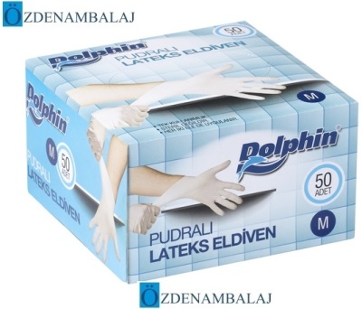 DOLPHİN LATEKS MUAYENE ELDİVENİ PUDRALI 50 Lİ ( M )