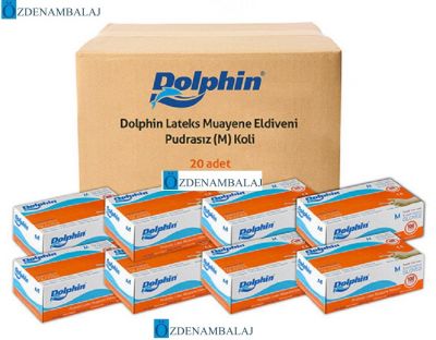 DOLPHİN LÂTEKS MUAYENE ELDİVENİ PUDRASIZ ( M )