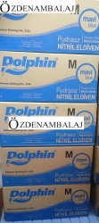 DOLPHİN MAVİ NİTRİL ELDİVEN PUDRASIZ ( M ) - Thumbnail