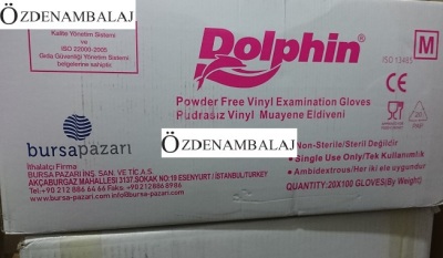 DOLPHİN VİNYL ELDİVEN PUDRASIZ ( M )