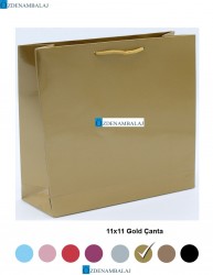 GOLD (ALTIN ) HEDİYELİK ÇANTA 11*11*CM 50’Lİ - Thumbnail