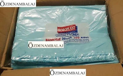 KROPLAST BLOK POŞET KARIŞIK RENKLİ 30*45 CM 100'LÜ