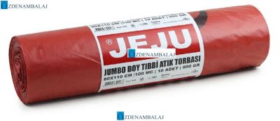 JEJU EKONOMİK TIBBİ ATIK BASKILI JUMBO BOY ÇÖP TORBASI KOD : 918​