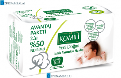 KOMİLİ YENİ DOĞAN ISLAK PAMUK HAVLU 2X80’Lİ 6’LI SET