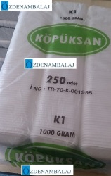 K1 1000 GR TABAK BEYAZ 225*135*27 250'Lİ - Thumbnail