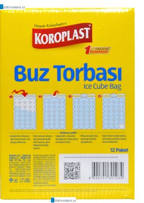 KOROPLAST BUZ TORBASI 196 BUZ KÜPÜ 12*4 = 48 KUTU