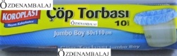 KOROPLAST EKONOMİK ÇÖP TORBASI JUMBO BOY 80*110 CM - Thumbnail