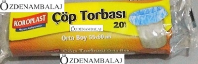 KOROPLAST EKONOMİK ÇÖP TORBASI ORTA BOY 55*60 CM