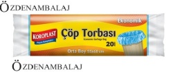 KOROPLAST EKONOMİK ÇÖP TORBASI ORTA BOY 55*60 CM - Thumbnail