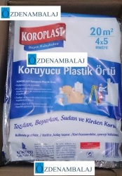 KOROPLAST PLASTİK KORUYUCU ÖRTÜ 4*5 MT - Thumbnail