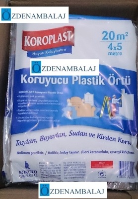 KOROPLAST PLASTİK KORUYUCU ÖRTÜ 4*5 MT