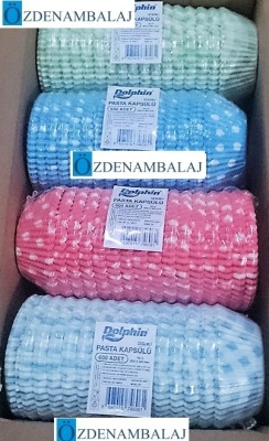 MUFFİN KEK KAPSÜLÜ PEMBE KARELİ 6*12 = 72 PAKET