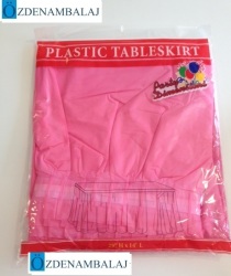 PLASTİK MASA ETEĞİ 75 CM*4,4 MT ( PEMBE ) - Thumbnail