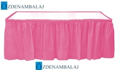 PLASTİK MASA ETEĞİ 75 CM*4,4 MT ( PEMBE ) - Thumbnail