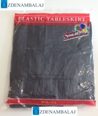 PLASTİK MASA ETEĞİ 75 CM*4,4 MT ( SİYAH )