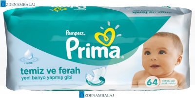 PRİMA PAMBERS SENSİTİVE ISLAK HAVLU 64'ADET