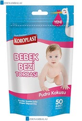 ​PUDRA KOKULU BEBEK BEZİ TORBASI 24*38 CM 50’Lİ - Thumbnail