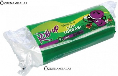 ROLL-UP ÇÖP TORBASI MİNİ BOY 40*50 CM