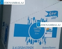 ROLL-UP İLK DİŞİM ERKEK KARTON TABAK ( 23 CM 8'Lİ ) - Thumbnail