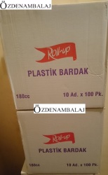 ROLL-UP KULLAN AT PLASTİK BARDAK 180 CC 10'LU - Thumbnail