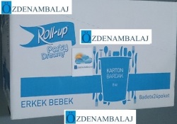 ROLL-UP PARTY DREAMS KARTON BARDAK ERKEK BEBEK 8'Lİ - Thumbnail