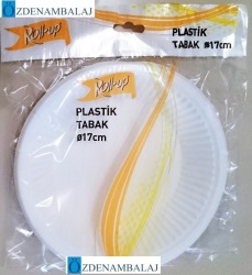 ROLL-UP PLASTİK TABAK ORTA 17 CM 10'LU - Thumbnail