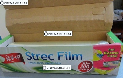 ROLL-UP STREÇ FİLM 30 CM*300 MT ( KAYAR BIÇAK HEDİYELİ )