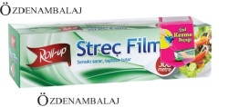 ROLL-UP STREÇ FİLM 45 CM*300 MT ( KAYAR BIÇAK HEDİYELİ ) - Thumbnail