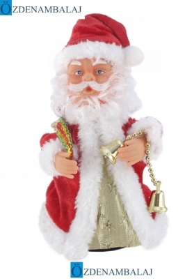 YÜRÜYEN ŞARKI SÖYLEYEN NOEL BABA 22 CM